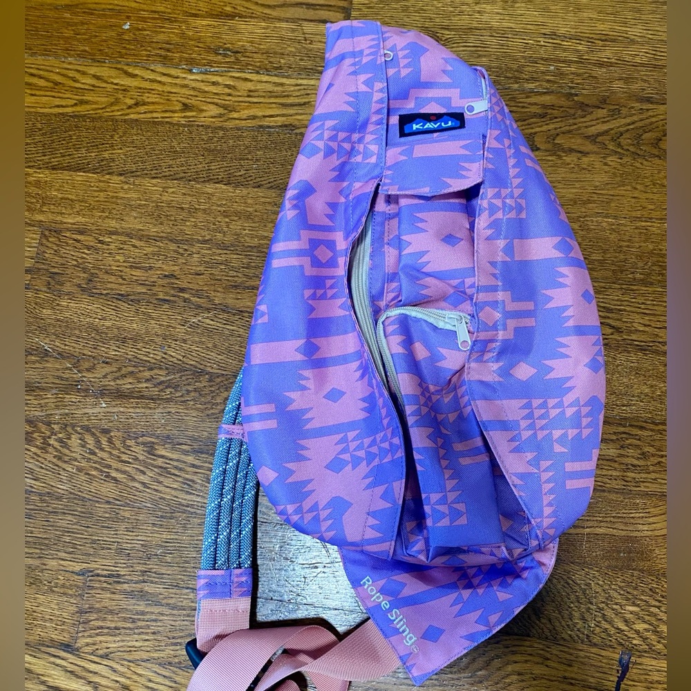 KAVU Original Rope Bag Sling Pack with Adjustable Rope Shoulder Strap NWOT - Picture 5 of 11